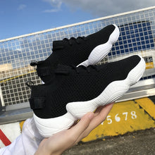 Load image into Gallery viewer, 2020 Mesh Sneakers Women Vulcanized Shoes Lace-Up Solid Flat Platform Spring Autumn Outdoor Pink White Wedges Shoes for Women