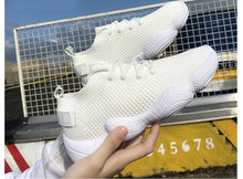 Load image into Gallery viewer, 2020 Mesh Sneakers Women Vulcanized Shoes Lace-Up Solid Flat Platform Spring Autumn Outdoor Pink White Wedges Shoes for Women