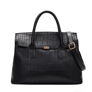 2020 new women's bag luxury high quality classic crocodile pattern handbag large capacity  shoulder messenger bag handbag