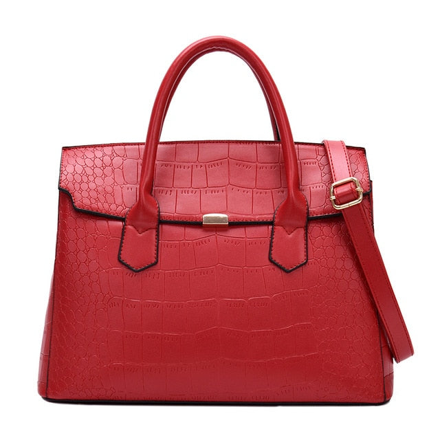 2020 new women's bag luxury high quality classic crocodile pattern handbag large capacity  shoulder messenger bag handbag