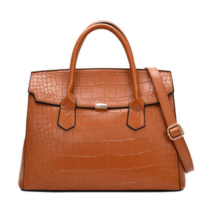 2020 new women's bag luxury high quality classic crocodile pattern handbag large capacity  shoulder messenger bag handbag