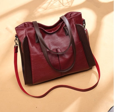 Large capacity leather sheepskin soft leather bag women's 2020 new fashion handbag one shoulder bag women's messenger bag 2020