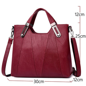 Fashion solid color women's bags PU leather tote Large capacity shoulder bags sac a main luxury handbags women bags designer New