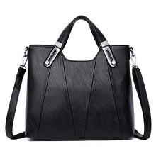 Load image into Gallery viewer, Fashion solid color women&#39;s bags PU leather tote Large capacity shoulder bags sac a main luxury handbags women bags designer New