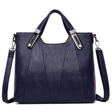 Load image into Gallery viewer, Fashion solid color women&#39;s bags PU leather tote Large capacity shoulder bags sac a main luxury handbags women bags designer New