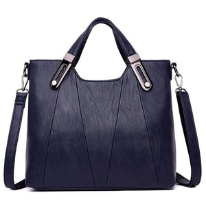 Fashion solid color women's bags PU leather tote Large capacity shoulder bags sac a main luxury handbags women bags designer New