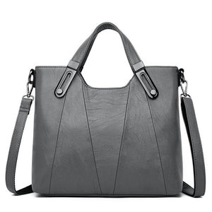 Fashion solid color women's bags PU leather tote Large capacity shoulder bags sac a main luxury handbags women bags designer New