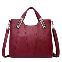 Load image into Gallery viewer, Fashion solid color women&#39;s bags PU leather tote Large capacity shoulder bags sac a main luxury handbags women bags designer New