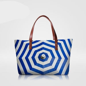 Dispalang Brand Women Shoulder Bag High Quality Women's Handbags Black White Striped Top-Handle Bags Ladies Large Handbag