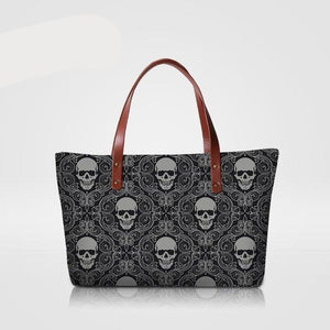 Dispalang Brand Women Shoulder Bag High Quality Women's Handbags Black White Striped Top-Handle Bags Ladies Large Handbag