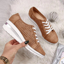 Load image into Gallery viewer, WDHKUN Autumn Women Flats Shoes Female Hollow Breathable Mesh Casual Shoes For Ladies Slip On Flats Loafers Lace Up Shoes Beach