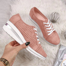 Load image into Gallery viewer, WDHKUN Autumn Women Flats Shoes Female Hollow Breathable Mesh Casual Shoes For Ladies Slip On Flats Loafers Lace Up Shoes Beach