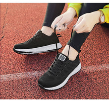 Load image into Gallery viewer, Women Casual Shoes Fashion Breathable Walking Mesh Lace Up Flat Shoes Sneakers Women 2020 Tenis Feminino White Vulcanized Shoes