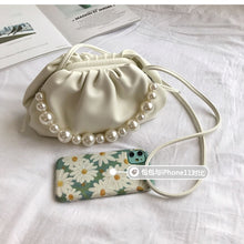 Load image into Gallery viewer, Pearl Tote Cloud Bag 2020 Fashion New High-quality Soft Leather Women&#39;s Designer Handbag Elegant Travel Shoulder Messenger Bag
