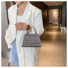 Load image into Gallery viewer, Diamond Flap Small Tote Bag 2020 Summer New Quality PU Leather Women&#39;s Designer Handbag Chain Shoulder Messenger Bag Travel Bag