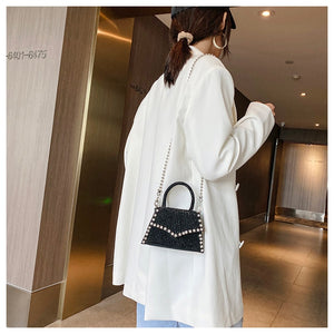 Diamond Flap Small Tote Bag 2020 Summer New Quality PU Leather Women's Designer Handbag Chain Shoulder Messenger Bag Travel Bag