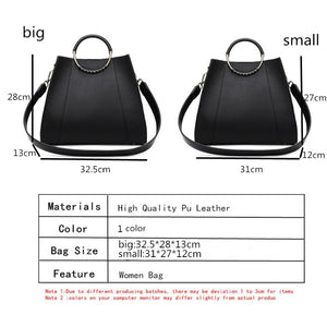 NEW Casual Simple Women's Handbags High Quality Leather Tote Bag Big Size Shoulder Bag Female Large Capacity Ladies Shopping Bag
