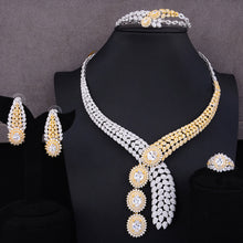 Load image into Gallery viewer, GODKI Luxury 4PCS African Jewelry Sets For Women Wedding Cubic Zircon Crystal CZ Engagement Dubai Bridal Jewelry Sets