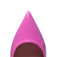 Load image into Gallery viewer, GENSHUO Patent Leather High Heel Shoe Sexy Pointed Toe Thin Heels Woman Pumps 2020 Dress Heels 35-42 Party Shoes Nightclub Pumps