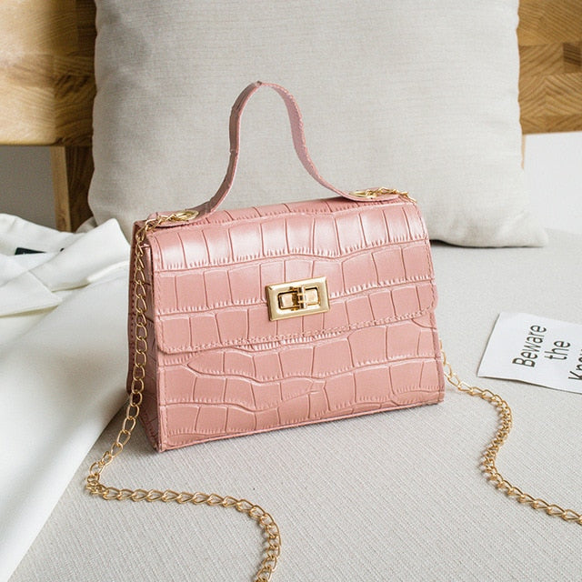 2020 Summer Women Shoulder Bag Chain Messager Crossbody Bag Tide Mini Small Package PU Leather Sweet Lady Mobile Phone Bag