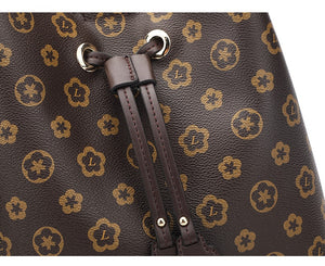 New Fashion Trend Printing Shoulder Messenger crossbody Handbag Wild Large Capacity Drawstring Women's Bucket Bag