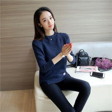 Load image into Gallery viewer, Fitaylor Women Sweaters And Pullovers Spring Autumn Long Sleeve Pull Femme Solid Pullover Female Casual Knitted Sweater