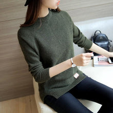 Load image into Gallery viewer, Fitaylor Women Sweaters And Pullovers Spring Autumn Long Sleeve Pull Femme Solid Pullover Female Casual Knitted Sweater