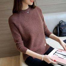 Load image into Gallery viewer, Fitaylor Women Sweaters And Pullovers Spring Autumn Long Sleeve Pull Femme Solid Pullover Female Casual Knitted Sweater