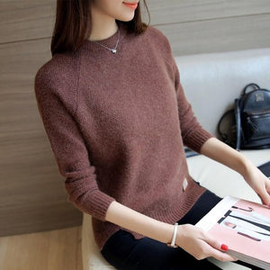 Fitaylor Women Sweaters And Pullovers Spring Autumn Long Sleeve Pull Femme Solid Pullover Female Casual Knitted Sweater