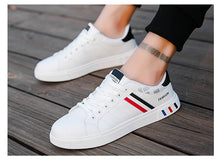 Load image into Gallery viewer, New 2020 Men Casual Shoes Men Leather Flat Shoes Lace-up Low Top Sneakers Breathable Male Shoes Fashion Sneskers Tenis Masculino