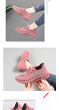 Load image into Gallery viewer, Fashion Women Lightweight Sneakers Running Shoes Outdoor Sports Shoes Breathable Mesh Comfort Running Shoes Air Cushion Lace Up