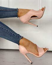 Load image into Gallery viewer, 2020 New Ladies Summer Leopard Sandals Fashion Solid Color Casual Open Toe Super High Heel Fish Head Pumps
