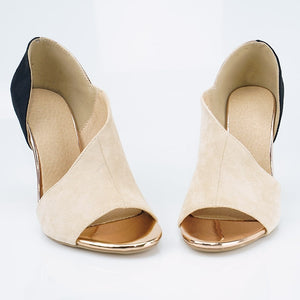 2020 New Ladies Summer Leopard Sandals Fashion Solid Color Casual Open Toe Super High Heel Fish Head Pumps