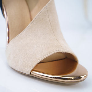 2020 New Ladies Summer Leopard Sandals Fashion Solid Color Casual Open Toe Super High Heel Fish Head Pumps
