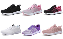 Load image into Gallery viewer, 2020 Women Shoes Flats Fashion Casual Ladies Walking Woman Lace-Up Mesh Breathable Female Sneakers Zapatillas Mujer Feminino