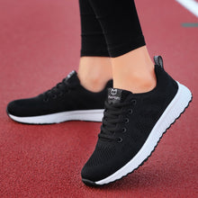 Load image into Gallery viewer, 2020 Women Shoes Flats Fashion Casual Ladies Walking Woman Lace-Up Mesh Breathable Female Sneakers Zapatillas Mujer Feminino