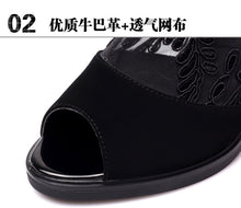 Load image into Gallery viewer, Summer mesh Peep Toe sandals sexy heels single shoes women shoes in Europe America 2020 spring summer Pumps gauze mujer