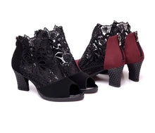 Load image into Gallery viewer, Summer mesh Peep Toe sandals sexy heels single shoes women shoes in Europe America 2020 spring summer Pumps gauze mujer