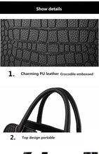Load image into Gallery viewer, Fashion Alligator leather women handbags famous designer brand bags Luxury Ladies Hand Bags And Purses Messenger shoulder bags