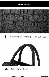 Fashion Alligator leather women handbags famous designer brand bags Luxury Ladies Hand Bags And Purses Messenger shoulder bags