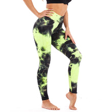 Load image into Gallery viewer, Women Tie Dye Pants Ruched Butt Lift Textured Scrunch Leggings Booty Push Up Tights Workout Gym Fitness Exercise Running Pants