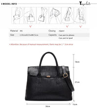 Load image into Gallery viewer, 2020 new women&#39;s bag luxury high quality classic crocodile pattern handbag large capacity  shoulder messenger bag handbag