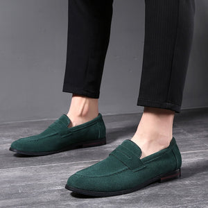 Dropshipping High Quality Men Genuine Leather Shoes Men's Formal Shoes Classic Business Flat Banquet Shoes Large Size Loafers 48