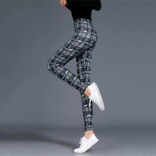 Load image into Gallery viewer, CUHAKCI Women Leggings Fashion Plaid Printing Legging Sexy Leggings Fitness Leggins Grid Floral Stripe Trouser High Waist Pants