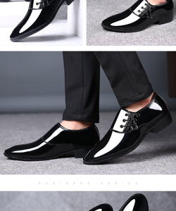 Dress Shoes Men Oxford Patent Leather Men's Dress Shoes Business Shoes Men Oxford Leather Zapatos De Hombre De Vestir Formal 89