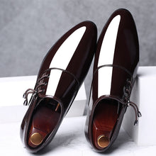 Load image into Gallery viewer, Dress Shoes Men Oxford Patent Leather Men&#39;s Dress Shoes Business Shoes Men Oxford Leather Zapatos De Hombre De Vestir Formal 89