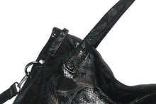 Load image into Gallery viewer, Arliwwi Designer Female Genuine Leather Floral Large Capacity Bags Flower Embossed Shiny Women&#39;s Handbags Real leather GY17-1