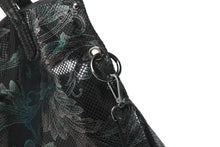 Load image into Gallery viewer, Arliwwi Designer Female Genuine Leather Floral Large Capacity Bags Flower Embossed Shiny Women&#39;s Handbags Real leather GY17-1