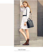 Load image into Gallery viewer, Luxury High Quality Genuine Leather Women&#39;s Bag Crocodile-head Embossing Cowhide Leather Handbag Large Capacity Shoulder Bag