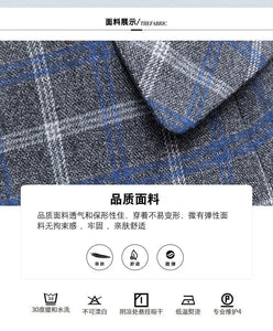 PEONFLY Classic Plaid Single Button Women Jacket Blazer Casual Notched Collar Slim Female Suits Coat Fashion Blazer Femme